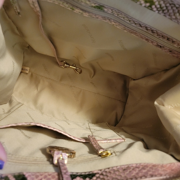 NWT Brahmin Caroline Shoulder Bag/Satchel, Blush Belladonna, Small - Picture 8 of 10